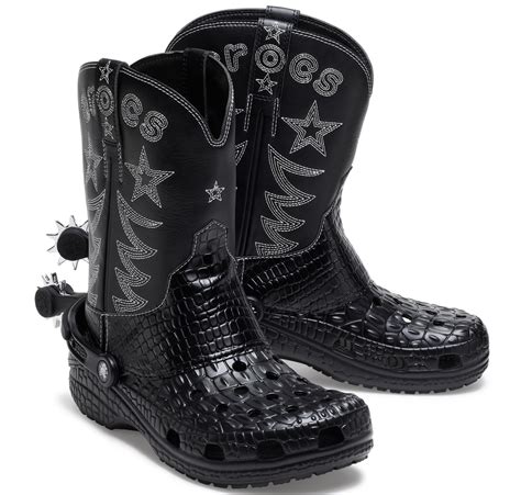 crocs cowboystiefel|Crocs Classic Cowboy Boot Black Mens